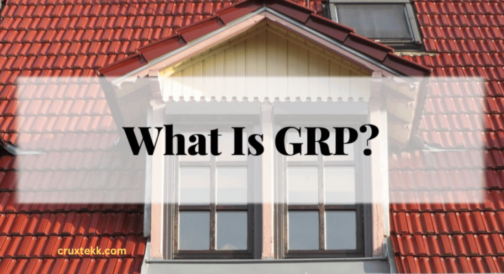 Graph showing GRP calculation formula: Reach × Frequency = GRP